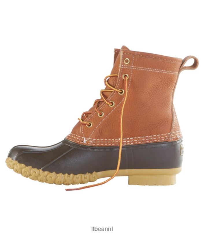 L.L.Bean Heren 8'' laarzen met zeemvoering bruin/bruin/gom/appelkaneel schoenen VT0641198 - Image 2