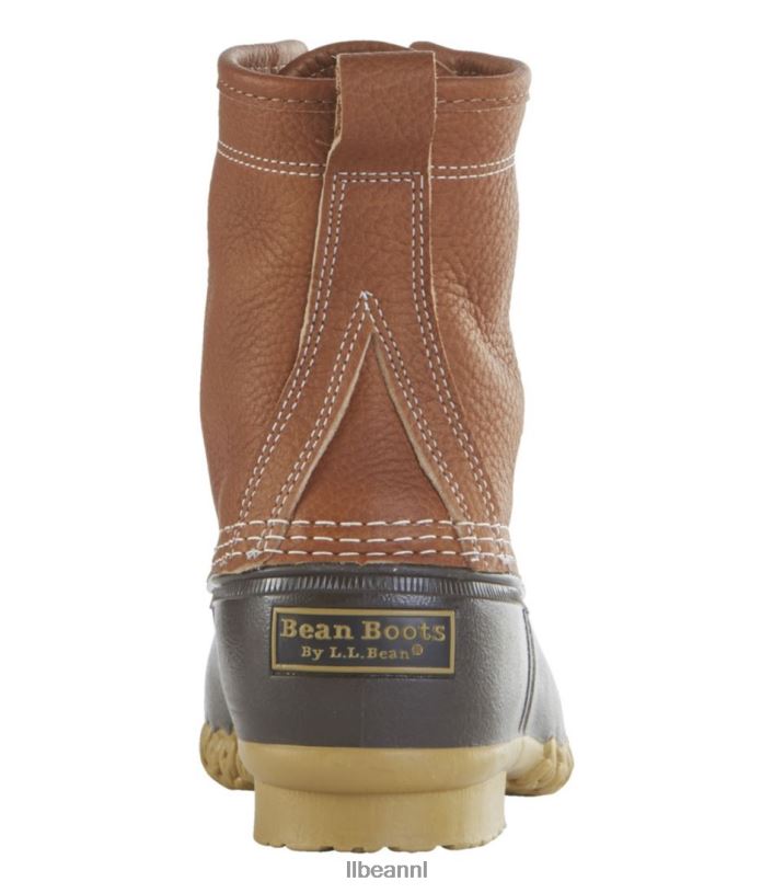 L.L.Bean Heren 8'' laarzen met zeemvoering bruin/bruin/gom/appelkaneel schoenen VT0641198 - Image 3