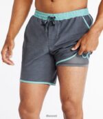 L.L.Bean Heren all-avontuurlijke zwemshorts koolstof marine kleding VT0643286 - Image 4
