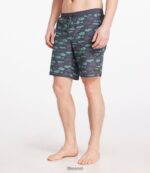 L.L.Bean Heren all-avontuurlijke zwemshorts koolstof marine visprint kleding VT0643211 - Image 2