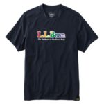 L.L.Bean Heren alledaags sunsmart-T-shirt regenbooglogo kleding VT0646574