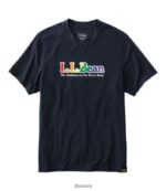 L.L.Bean Heren alledaags sunsmart-T-shirt regenbooglogo kleding VT0646574