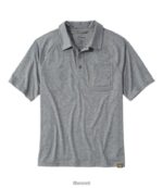 L.L.Bean Heren alledaagse sunsmart-polo grijze heide kleding VT0644729