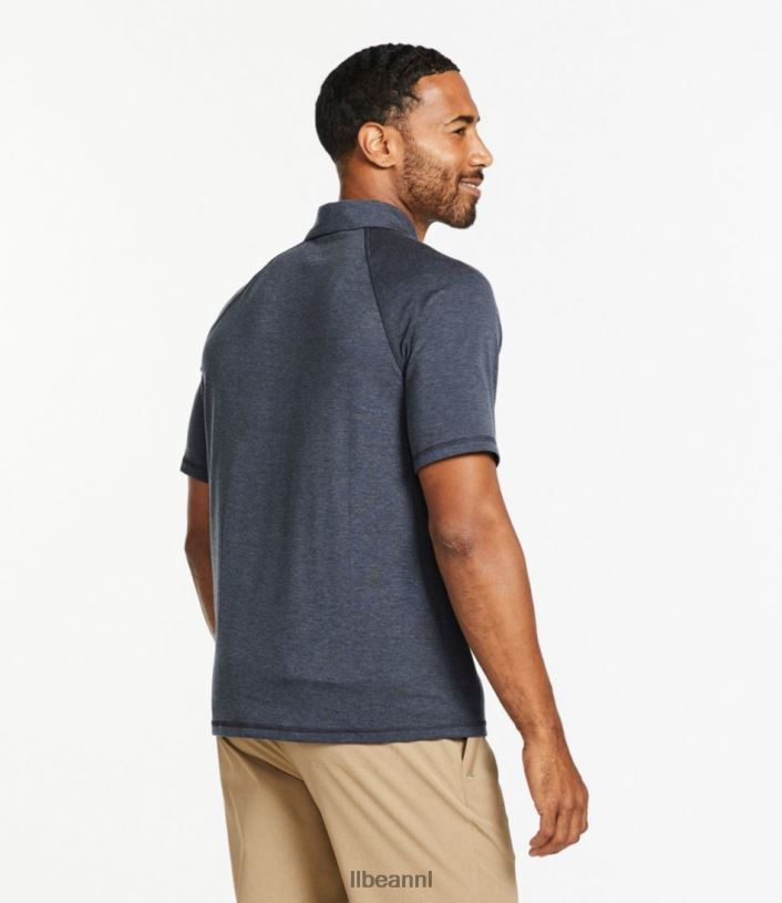 L.L.Bean Heren alledaagse sunsmart-polo grijze heide kleding VT0644729 - Image 3