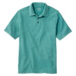 L.L.Bean Heren Beanbuilt piqué poloshirt warme blauwgroen kleding VT064241