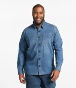 L.L.Bean Heren Beanflex denim overhemd asfalt kleding VT064319 - Image 4