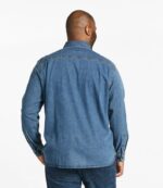 L.L.Bean Heren Beanflex denim overhemd asfalt kleding VT064319 - Image 5