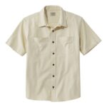 L.L.Bean Heren Beanflex-twill overhemd bleek kaki kleding VT0647291