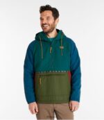 L.L.Bean Heren berg klassieke geïsoleerde anorak bronsgrijs/bordeaux bovenkleding VT0643442 - Image 2