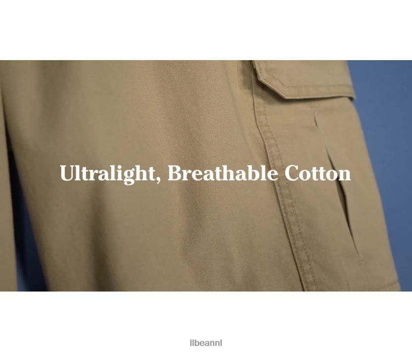 L.L.Bean Heren cargoshorts in tropisch gewicht steen kleding VT0644720 - Image 7