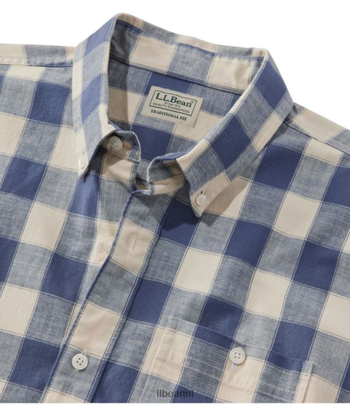 L.L.Bean Heren Comfort stretch chambray overhemd heldere zeeman kleding VT0646640 - Image 6