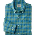 L.L.Bean Heren Comfort-stretch Oxford-overhemd middenblauw kleding VT0644804