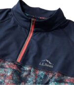 L.L.Bean Heren comfortabel fietsshirt klassieke marineblauwe geoprint/klassieke marine kleding VT064535 - Image 4