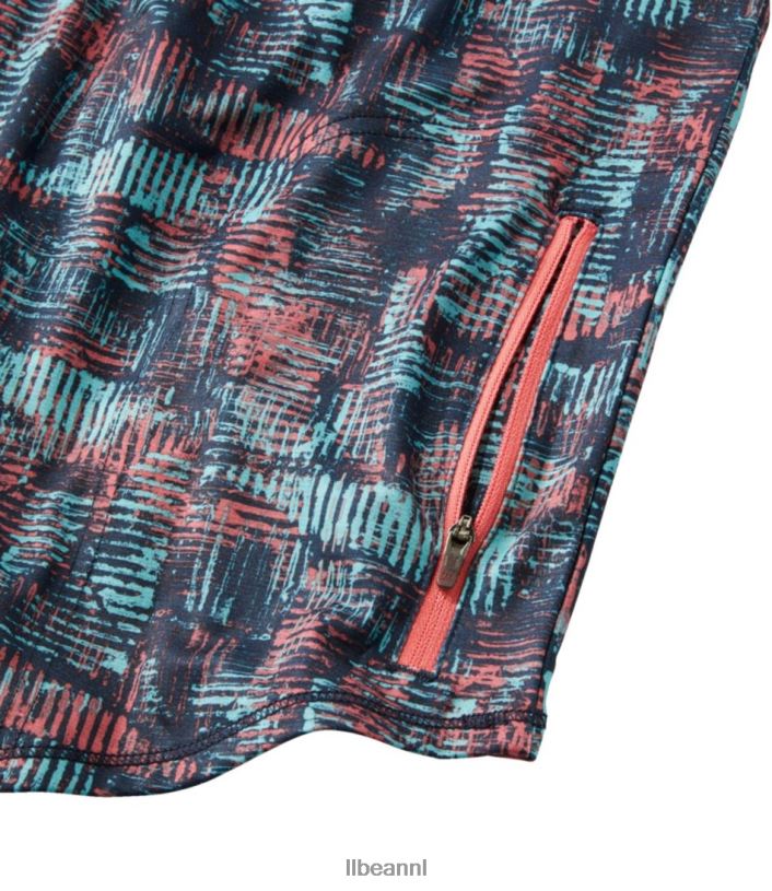 L.L.Bean Heren comfortabel fietsshirt klassieke marineblauwe geoprint/klassieke marine kleding VT064535 - Image 5