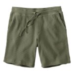 L.L.Bean Heren comfortabele wafelloungeshort diepe olijf kleding VT0646595