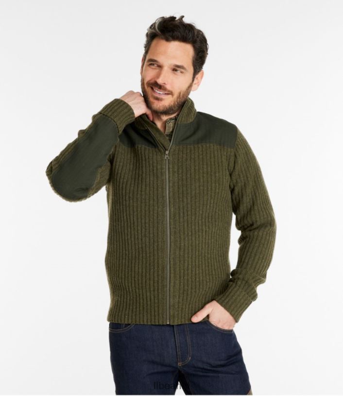 L.L.Bean Heren commando trui met volledige ritssluiting heren diepe bossen groene heide uitrusting voor buiten VT0645272 - Image 2