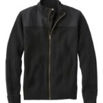 L.L.Bean Heren commando trui met volledige ritssluiting heren zwart uitrusting voor buiten VT0646142