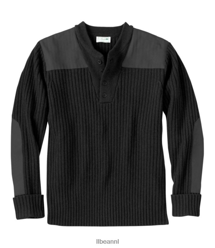l_l_bean_heren_commando_trui_zwart_kleding_vt0646133.jpg L.L.Bean Heren commando trui zwart kleding VT0646133 - Image 1