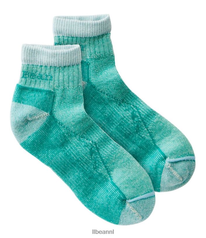 L.L.Bean Heren Cresta wollen lichtgewicht wandelsokken lichte kelly accessoires VT0641045 - Image 1