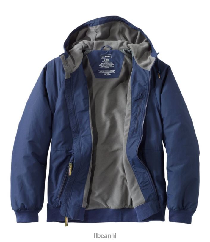 L.L.Bean Heren geïsoleerd 3-seizoenen bomberjack met capuchon tijm bovenkleding VT0643700 - Image 8