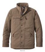 L.L.Bean Heren geïsoleerd reisjack fossiel bruin bovenkleding VT0645029