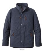 L.L.Bean Heren geïsoleerd reisjack koolstof marine bovenkleding VT0643520