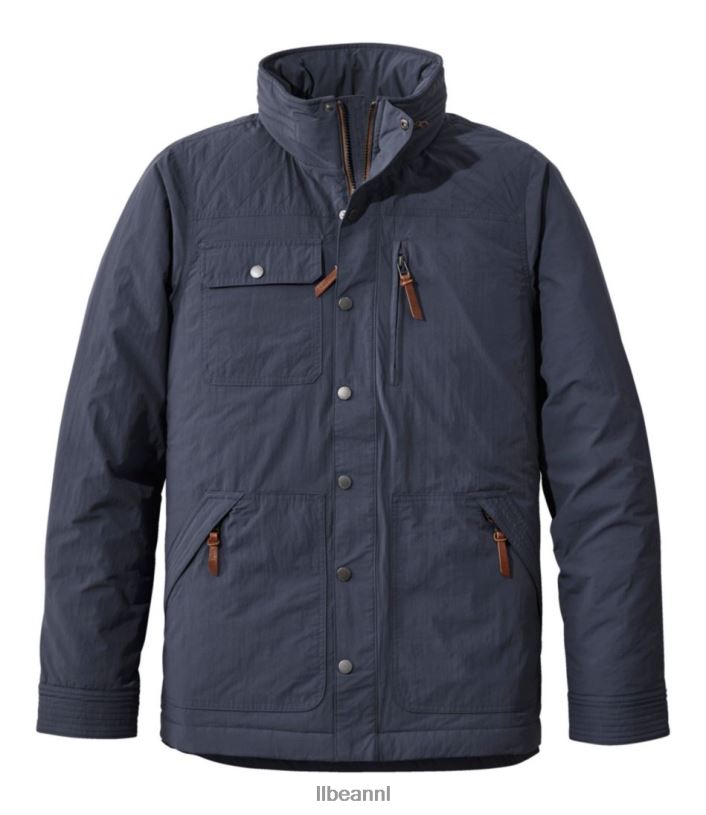 l_l_bean_heren_geisoleerd_reisjack_koolstof_marine_bovenkleding_vt0643520.jpg L.L.Bean Heren geïsoleerd reisjack koolstof marine bovenkleding VT0643520 - Image 1