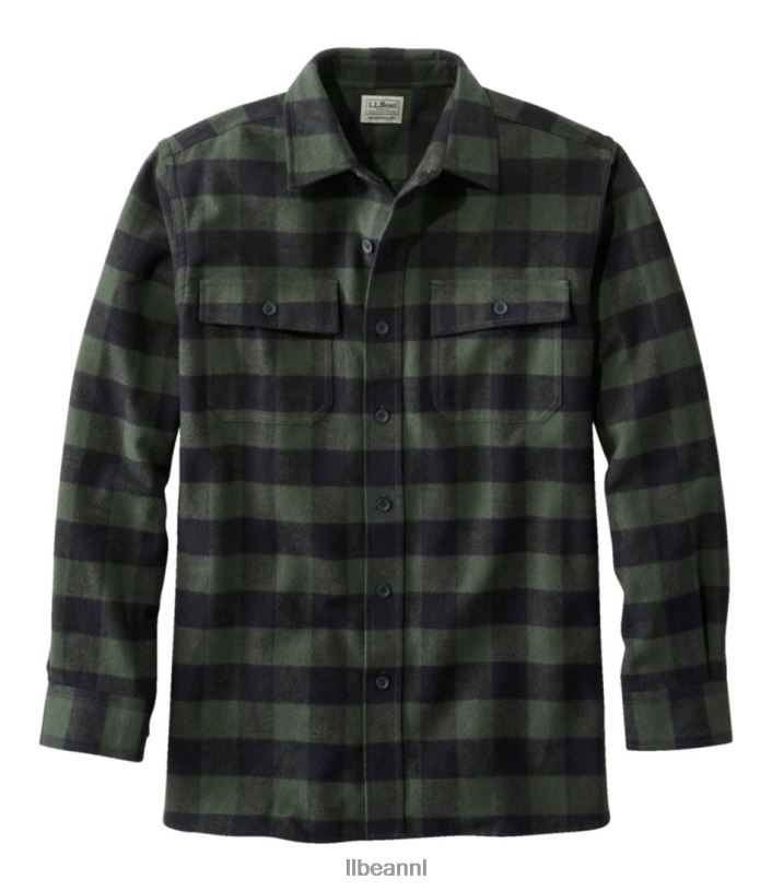 l_l_bean_heren_gemzen_overhemd_bos_schaduw_kleding_vt064448.jpg L.L.Bean Heren gemzen overhemd bos schaduw kleding VT064448 - Image 1
