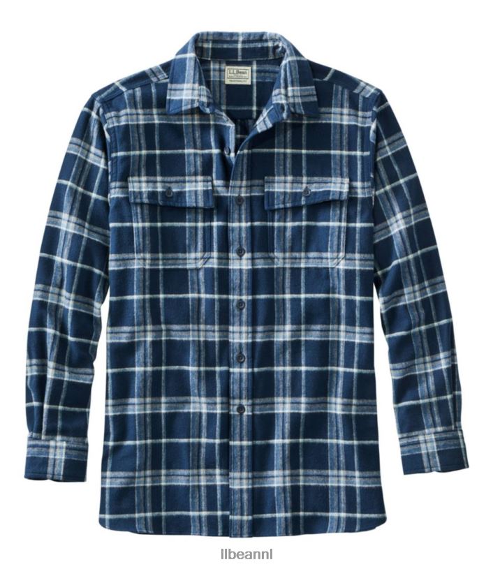 l_l_bean_heren_gemzen_overhemd_ijzer_blauw_kleding_vt0645905.jpg L.L.Bean Heren gemzen overhemd ijzer blauw kleding VT0645905 - Image 1
