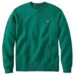 L.L.Bean Heren gewatteerde trui smaragdgroene spar kleding VT0643325