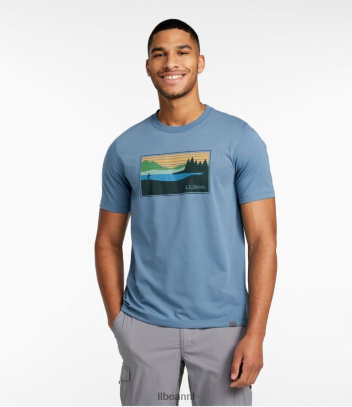 L.L.Bean Heren grafische T-shirts voor technische visserij leisteen kleding VT0646154 - Image 2