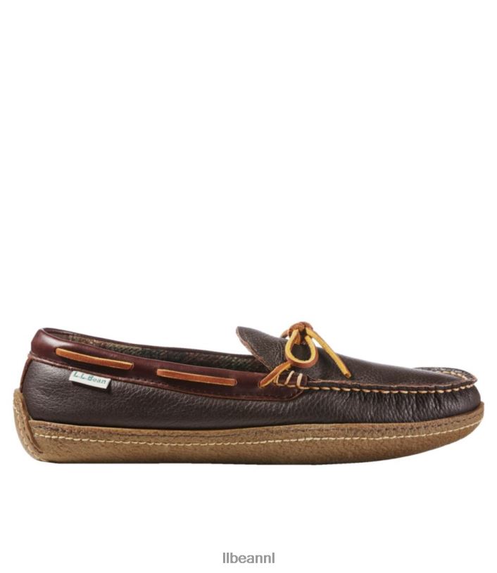 l_l_bean_heren_handgenaaide_pantoffels_bruin_schoenen_vt0643709.jpg L.L.Bean Heren handgenaaide pantoffels bruin schoenen VT0643709 - Image 1
