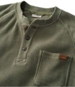 L.L.Bean Heren Henley-bonenwafel rangeley blauw kleding VT0645932 - Image 6