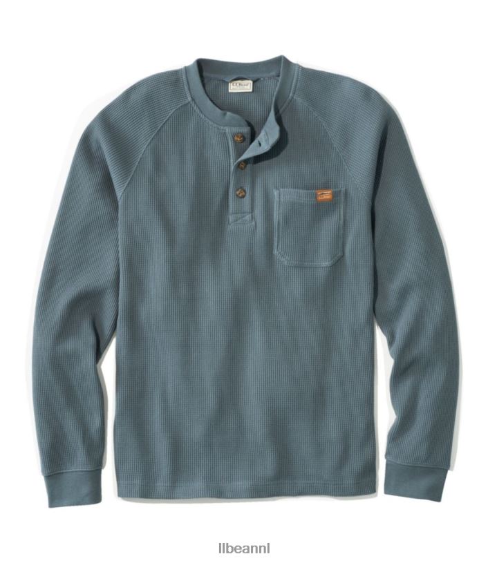 l_l_bean_heren_henley_bonenwafel_rangeley_blauw_kleding_vt0645932.jpg L.L.Bean Heren Henley-bonenwafel rangeley blauw kleding VT0645932 - Image 1