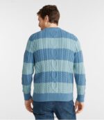 L.L.Bean Heren Heritage zachte katoenen visserstrui blauw aan de baai kleding VT064631 - Image 3