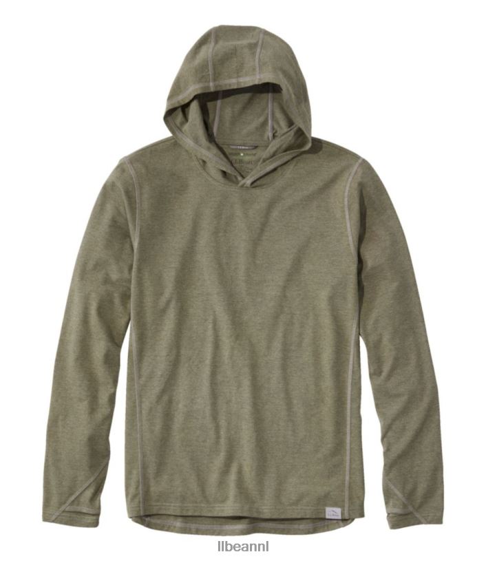 L.L.Bean Heren hoodie met insectenschild kelp groen kleding VT064289 - Image 1