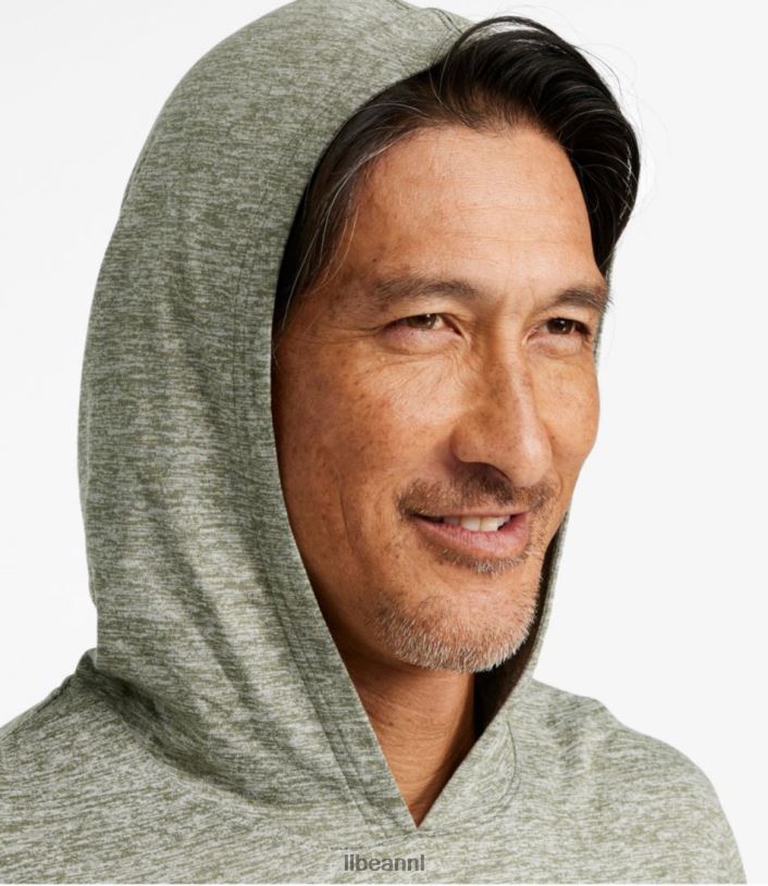 L.L.Bean Heren Insect Shield pro gebreide hoodie leisteen heide kleding VT0645872 - Image 4