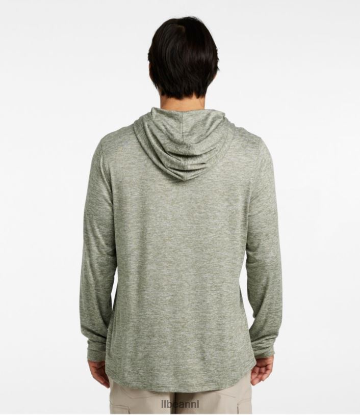 L.L.Bean Heren Insect Shield pro gebreide hoodie zilver berk kleding VT0644849 - Image 3