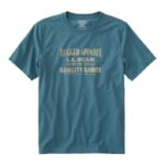 L.L.Bean Heren jagers grafisch T-shirt ijzer blauw kleding VT0646580