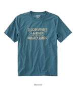 L.L.Bean Heren jagers grafisch T-shirt ijzer blauw kleding VT0646580
