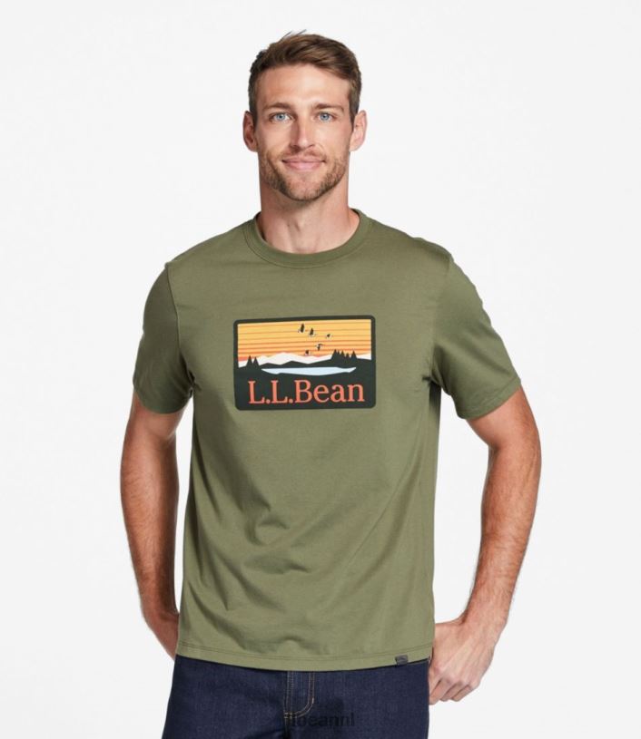 L.L.Bean Heren jagers grafisch T-shirt marine kleding VT0644876 - Image 2