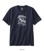 L.L.Bean Heren jagers grafisch T-shirt marine kleding VT0644876
