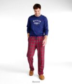 L.L.Bean Heren kamp pyjama set klassiek marineblauw/genieten van het buitenleven kleding VT0644927 - Image 2