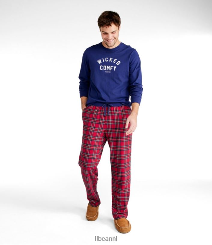 L.L.Bean Heren kamp pyjama set klassiek marineblauw/genieten van het buitenleven kleding VT0644927 - Image 2