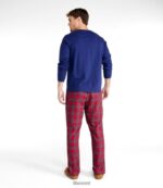 L.L.Bean Heren kamp pyjama set klassiek marineblauw/genieten van het buitenleven kleding VT0644927 - Image 3