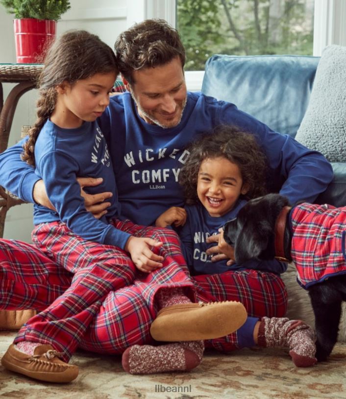 L.L.Bean Heren kamp pyjama set klassiek marineblauw/genieten van het buitenleven kleding VT0644927 - Image 6