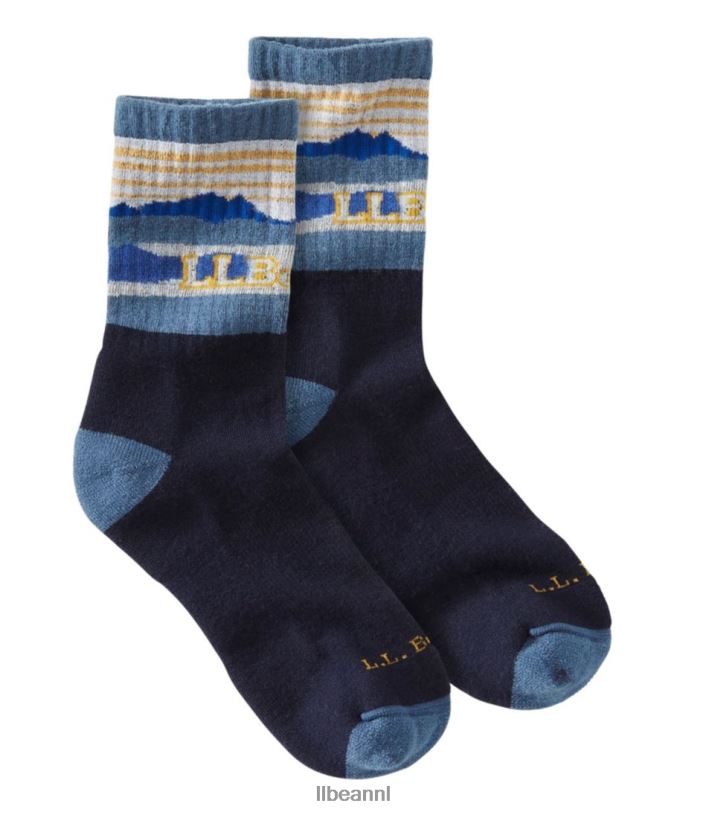 L.L.Bean Heren Katahdin wandelsokken nautisch marineblauw/ijzerblauw accessoires VT0641075 - Image 1
