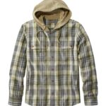 L.L.Bean Heren kenmerkend erfgoed getextureerd flanel lichtgrijze heide kleding VT0644990