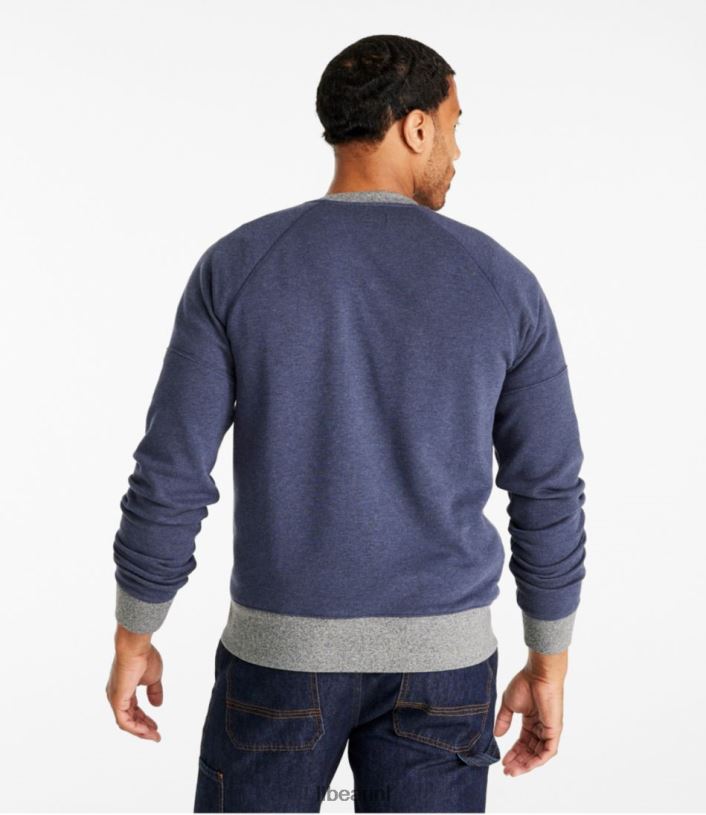 L.L.Bean Heren kenmerkend erfgoedsweatshirt indigo heide kleding VT064571 - Image 3