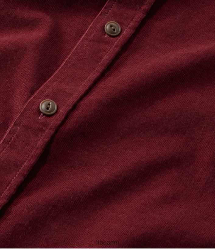 L.L.Bean Heren kenmerkend microgolf corduroy overhemd marineblauw kleding VT0643412 - Image 4